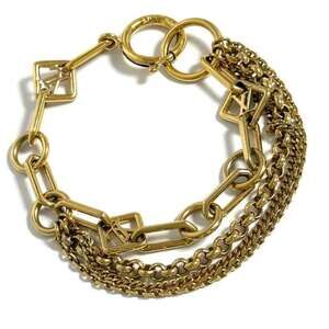 LOUIS VUITTON Gold Charm Bracelet